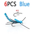6pcs Blue