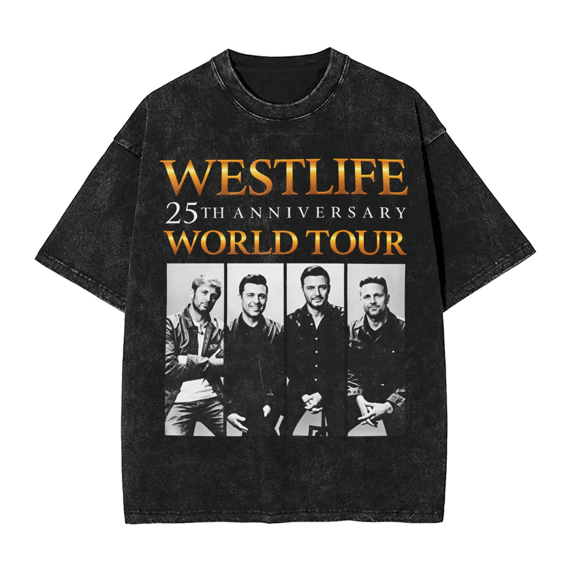 Westlife 25th Anniversary Tour 2026 T-Shirt  Harajuku T-Shirts Street Style Tshirt Summer Cotton O-Neck Big Size Top Tees