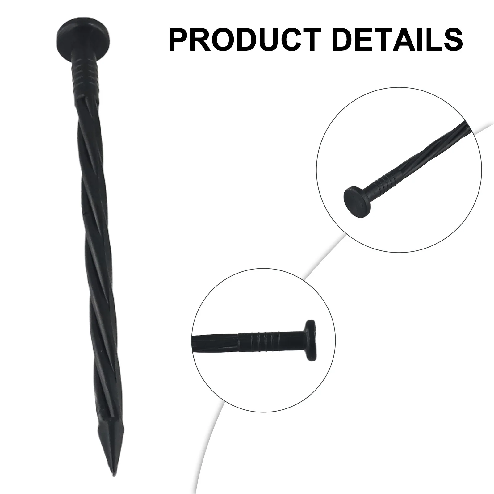 Pointed Tips Garden Ground Nails Cm Colour Black Fitment Garden Multipurpose Product Name Gardening Ground Nails