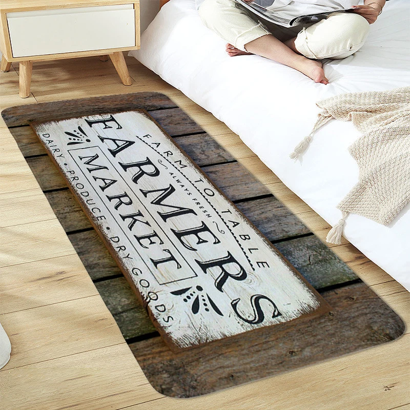 Farm Bathroom Rug Carpet Entrance of House Hallway Entryway Mat Sleeping Room Rugs Entrance Door Doormat Kitchen Accessories