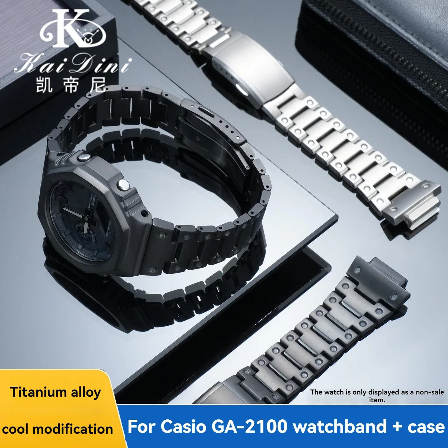 

Корпус часов из титанового сплава GA-2100, подходящий для Casio G-SHOCK GA2100 GA2110 GA-B2100, модифицированный титановый ремешок, корпус часов.
