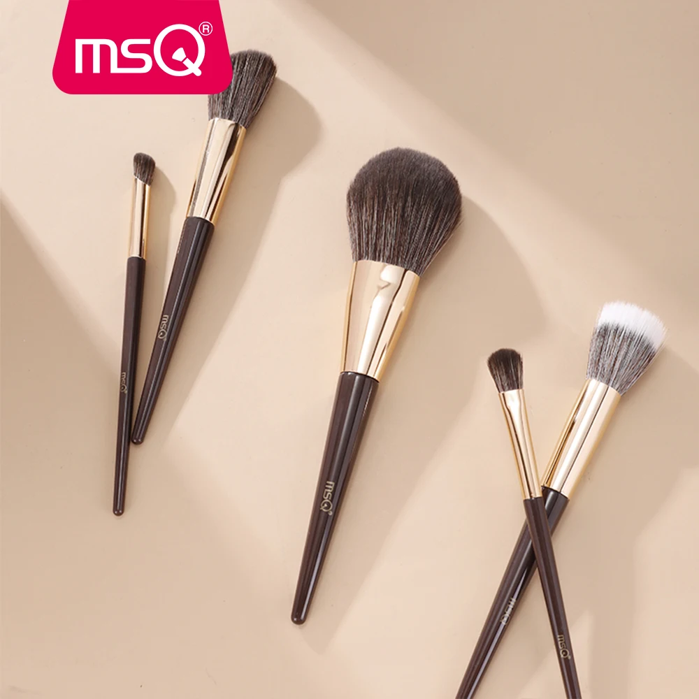 MSQ10pcs Professional Makeup Brushes Set Foundation Eyeshadow Blush Concealer Loose Powder Brush Face Brush Tools