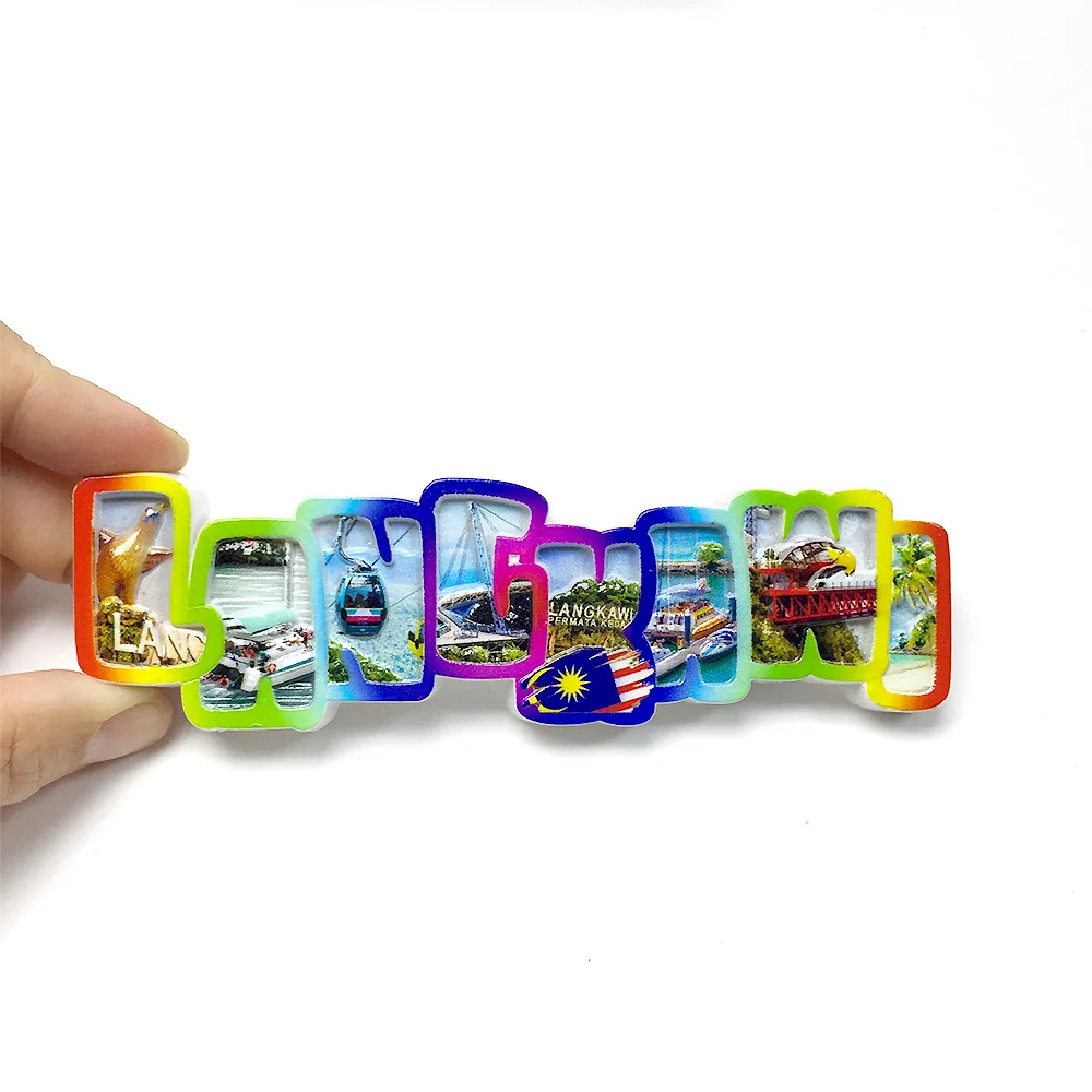 

‌Malaysian Scenery Refrigerator Magnet Set - Resin Material with Magnet Decorations‌