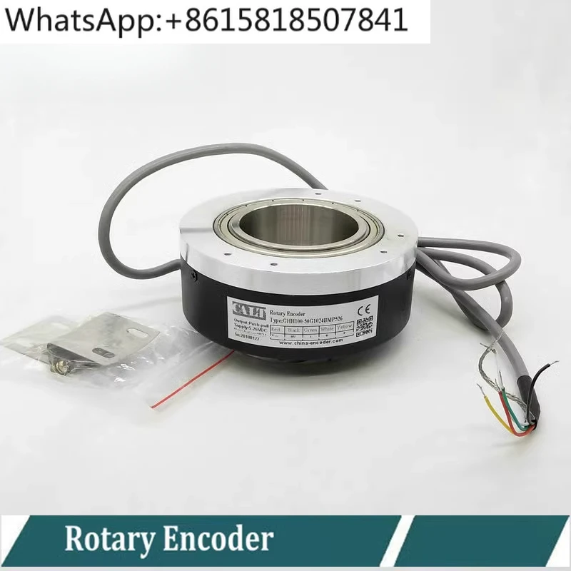 Поворотный инкрементальный энкодер, полый вал 40 мм 1024 3600 5000 импульсов PPR