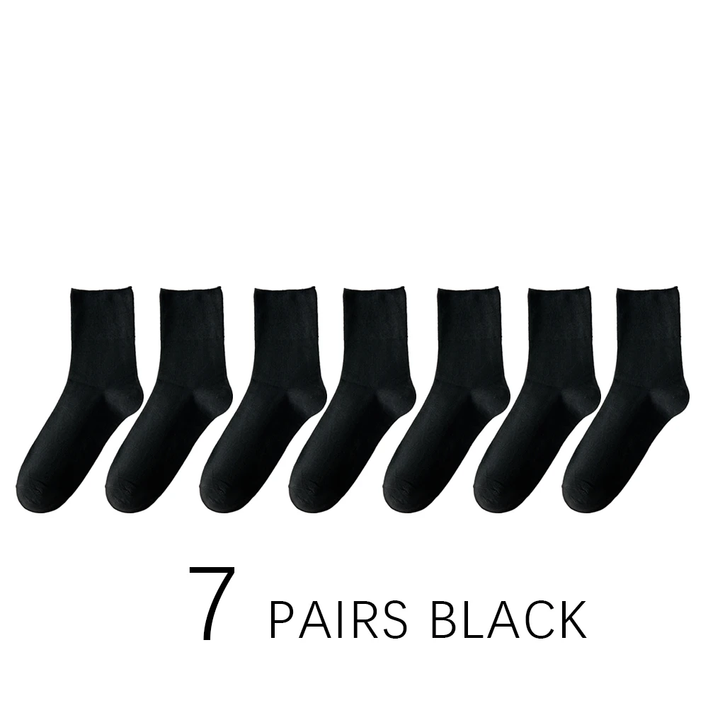 7 Paar nicht bindende Diabetes-Socken für Herren, bequeme, atmungsaktive Socken, geeignet für ältere Menschen, für dicke Füße, Herren, Übergröße 39–48