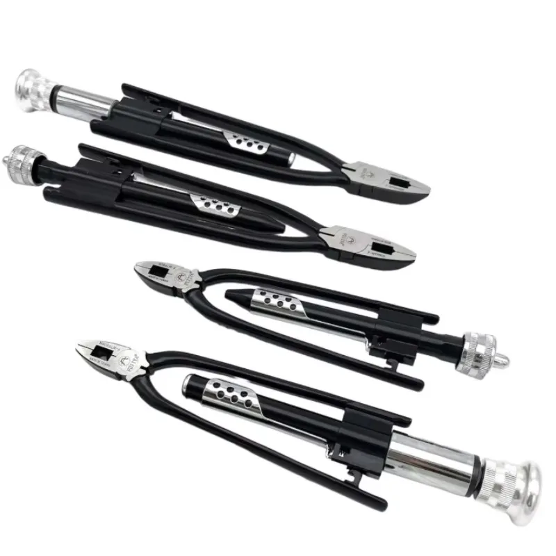 Industrial Grade Safety Wire Twisting Clamping Pliers F-WTP809R Metric OEM 6140 Cr-V Alloy Steel Handle Serrated Jaw