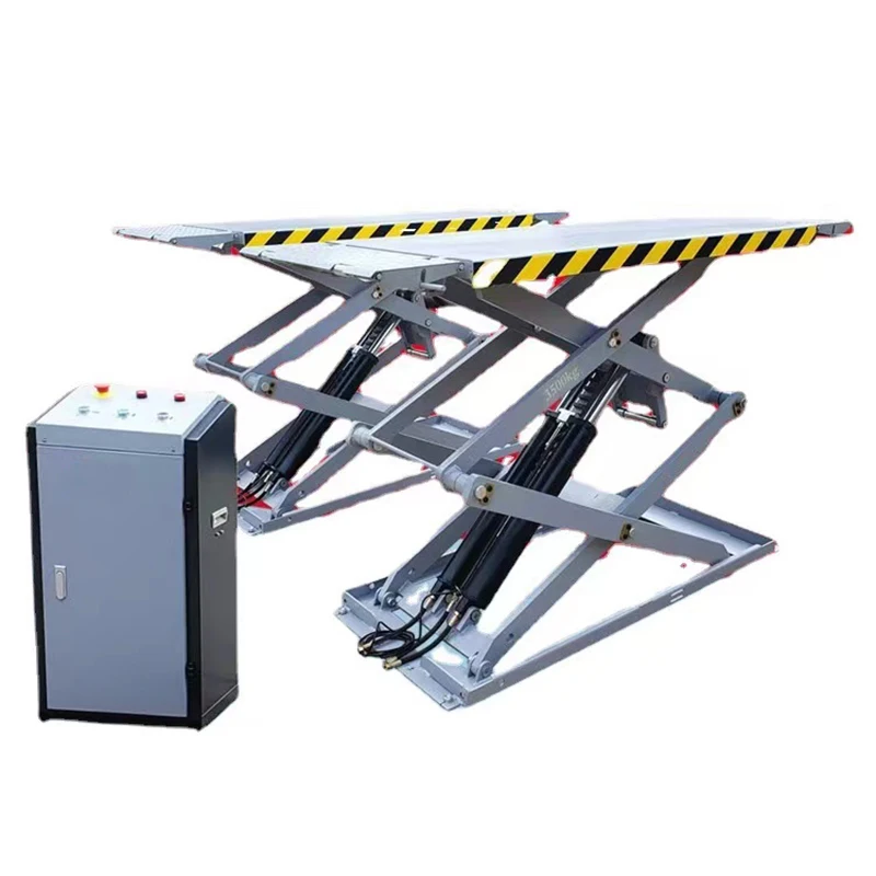 

CE Safety 3.5T Hydraulic Small Ultra-thin Hoist Ultrathin Full Rise Scissor Car Lift