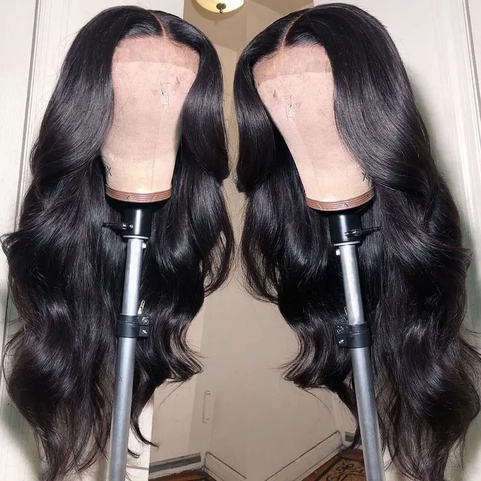 Brazilian 180% Body Wave 13x4 Lace Front Wig 13x6 HD Lace Frontal Wigs 30 40 Inch Glueless Closure Wig Human Hair For Women