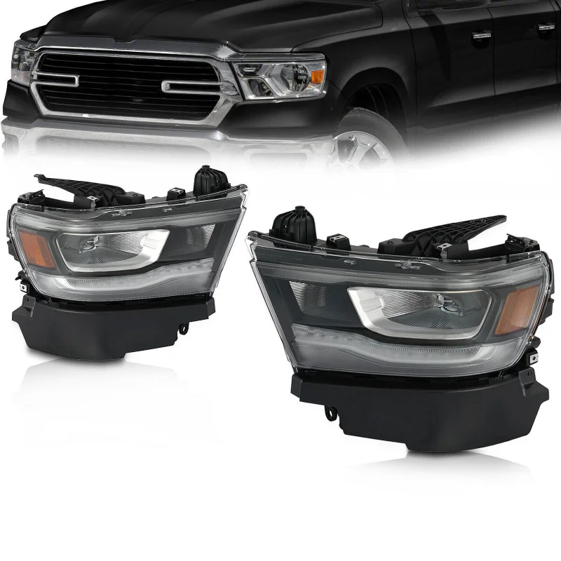 OEM auto parts new replacement halogen LED DRL headlights headlamp for dodge RAM 1500 2019-2024