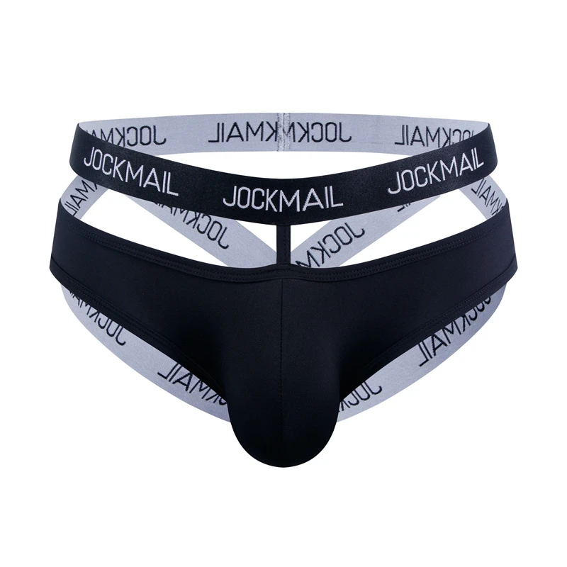 JOCKMAIL Men Sexy G String Thong Erotic Jockstrap Bondage Gay Underwear Penis Pouch Harness Lingerie Hollow Sissy Underpants Hot