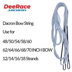 DeeRace Archery Accessory Bow String Silver Dacron Material AMO 48