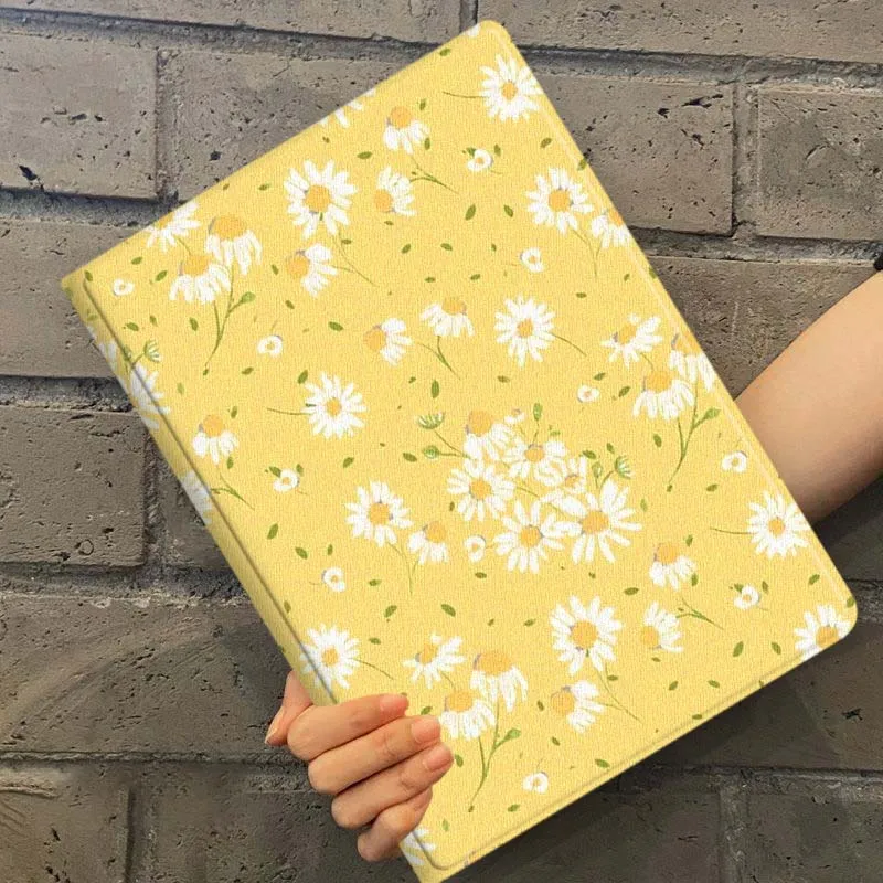 Daisies yellow For Samsung Galaxy Tab S11 S10 S9 S8 A8 A9 A11 10.9 8.7 10.1 Plus Tablet Case