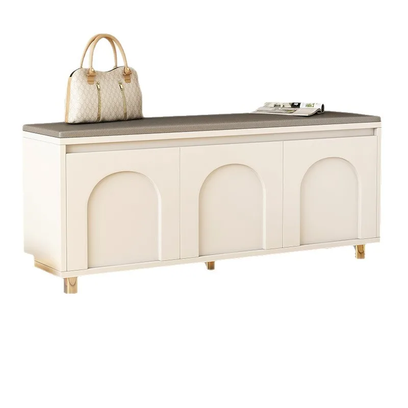 

Shoe changing stool can be sat at the entrance of the household stool integrated shoe light luxury and high-end sense