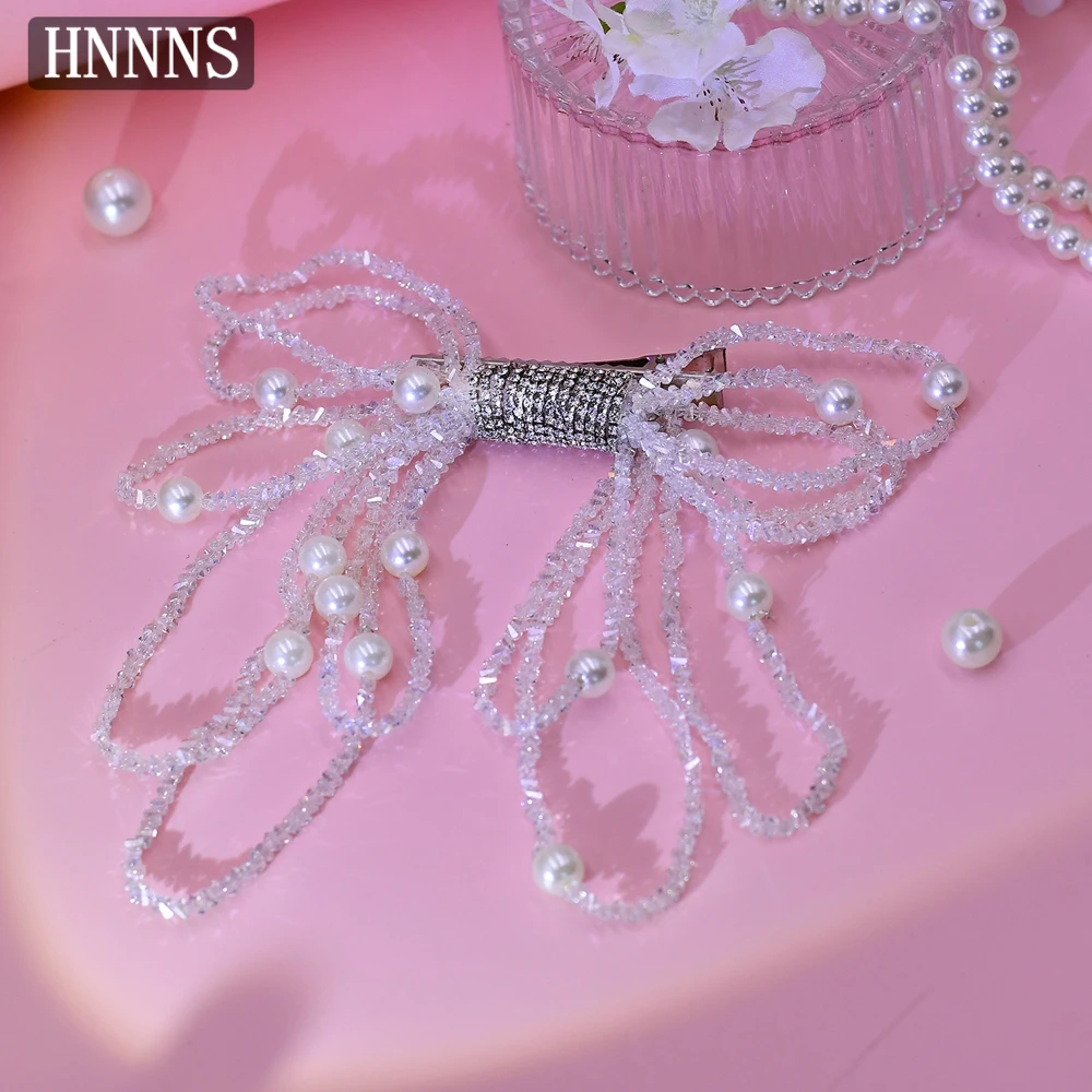 TOPQUEEN أنيقة الزفاف الزفاف مطرز مشبك شعر اليدوية القوس رائعة السيدات مأدبة حفلة كل يوم إكسسوارات الشعر YXA173