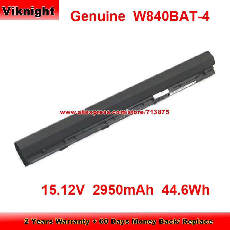 

Genuine W840BAT-4 Battery 6-87-W840S-4DL1 for Clevo Schenker S403 FHD/GT745M W840SN 6-87-W840S-4DL2 15.12V 2950mAh 44.6Wh