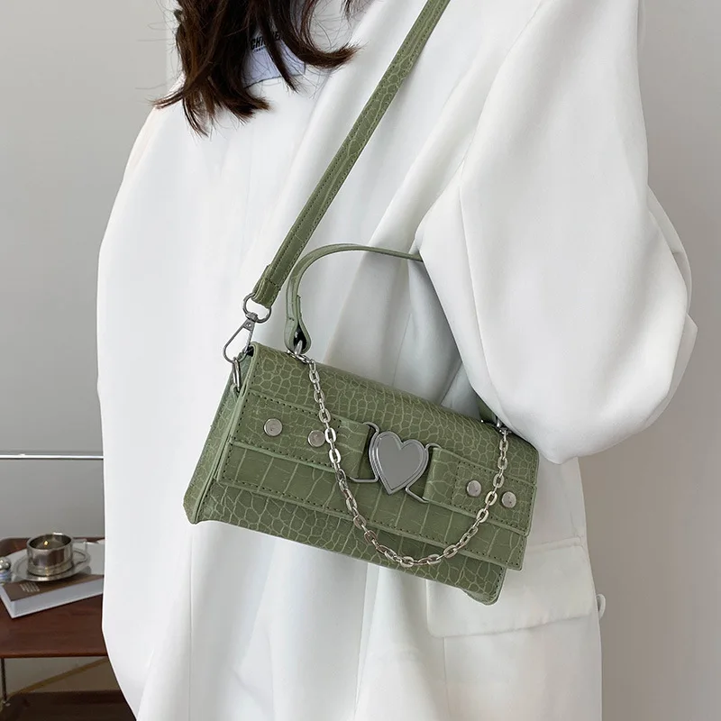 2023 new simple trend chain small square bag ladies niche crossbody bag