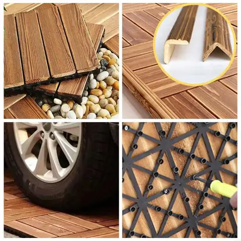 Vattentät komposittrallbräda soltålig säker golv för barn och husdjur utomhusbruk B03E 10 best sales kompositdäck utomhus - №10