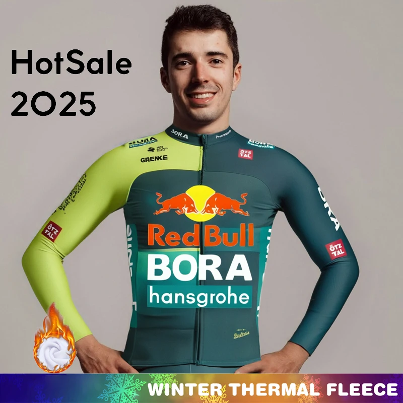 

Мужская одежда для велоспорта Red Bull Термальный флисовый трикотаж Мужская зимняя термоодежда Мужской комплект Мужской костюм 2025 Брюки Экипировка Велосипедный нагрудник