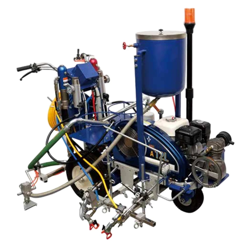 DAP4800 Two-component Airless Line Marking Machine with Pneumatic Glass Bead Dispenser