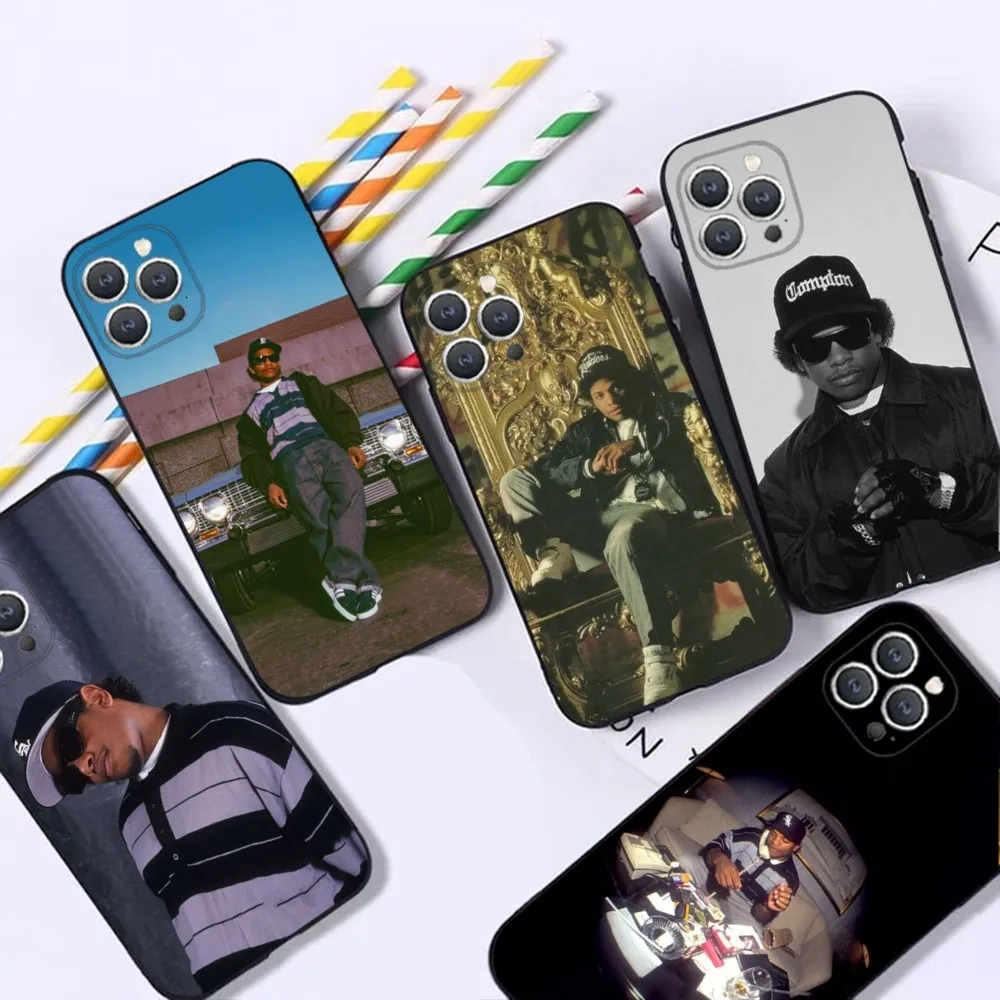 E-Eazy E Rapper  Phone Case For iPhone 16,15,14,13,12,Pro,Max,11,7,8,Plus,XR,XS Max Shockproof Silicone Soft Shell