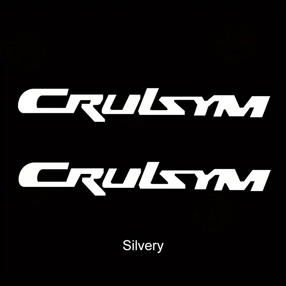 

2PCS/SET CRULSYM Themed Motorcycle Decals – Multi-Color Waterproof Vinyl Stickers for Auto Exterior & Personalized Decor