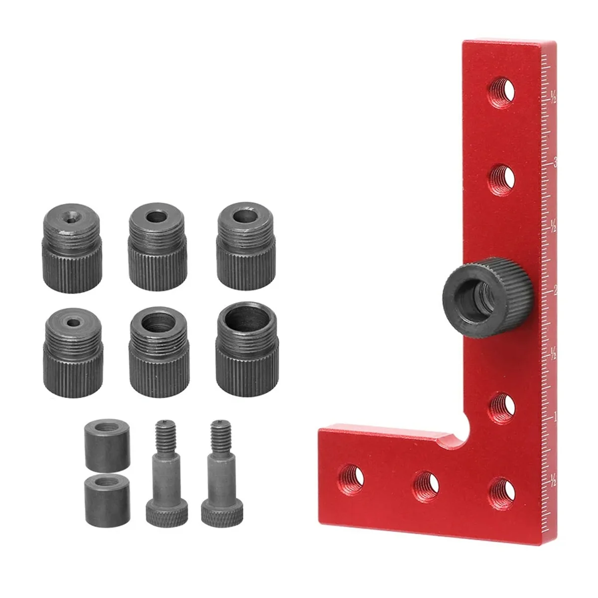 ABNJ 2-10 مللي متر وتد تهزهز مربع مركز مكتشف أدوات النجارة دليل حفر للثقوب المستقيمة خط التمركز الذاتي الخطاط أ #5