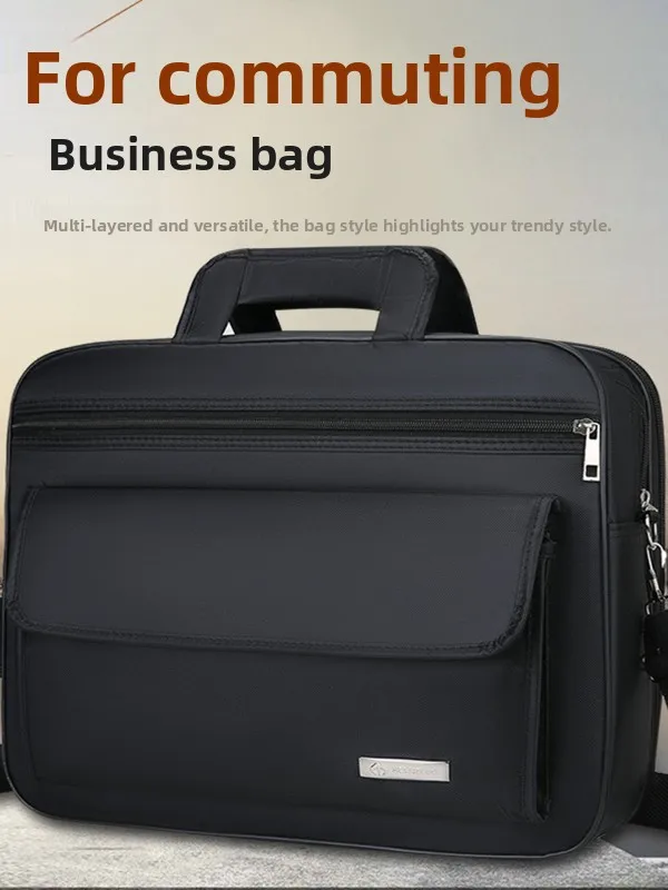 

Большая мужская сумка через плечо из ткани Capaci из бычьей ткани Busin, ручная трубка, повседневная многослойная сумка на одно плечо FiskBusine...