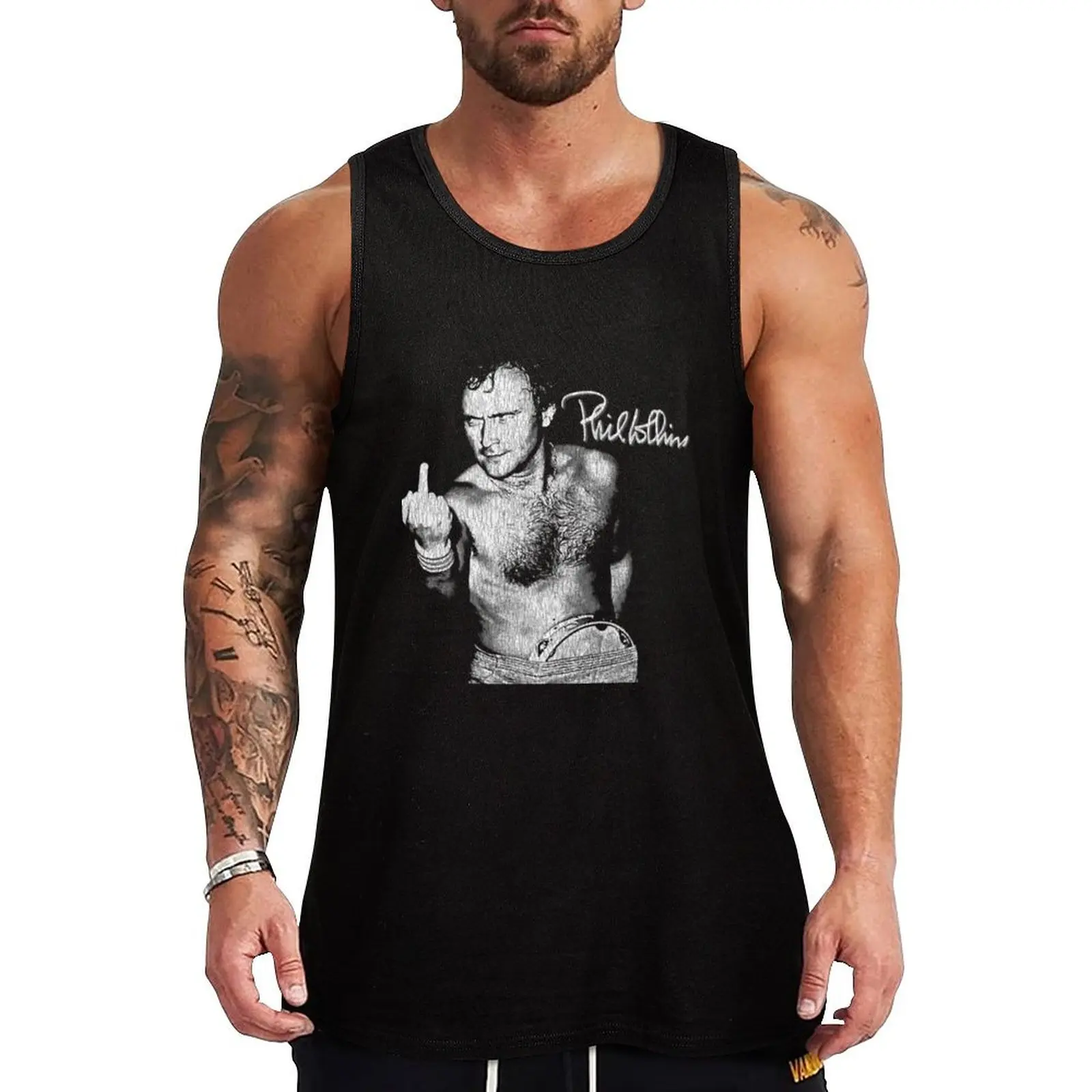 Copy of Phil Collins Tank Top Athletic Muscle Tank Top Workout Sleeveless Training