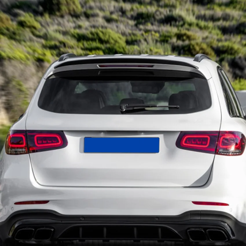 

For Mercedes-Benz GLC X253 2016-2023 GLC200 GLC43 GLC63 AMG Rear Spoiler Wing Diffuser, Gloss Black