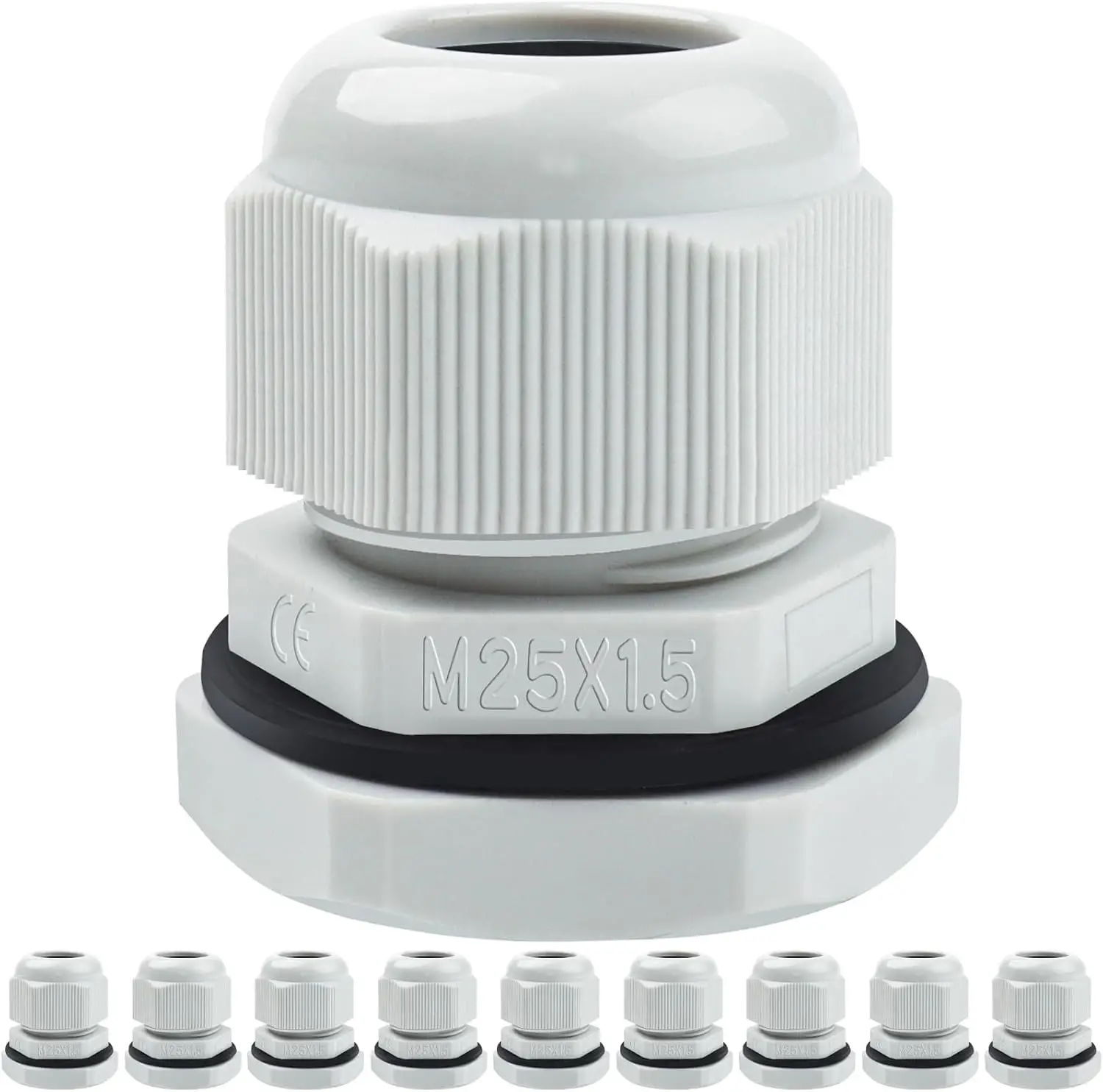 Cable Gland IP68 Cable Duct Waterproof M12 M16 M20 M25 Cable Glands for Outdoor Garden Control Box Junction Box