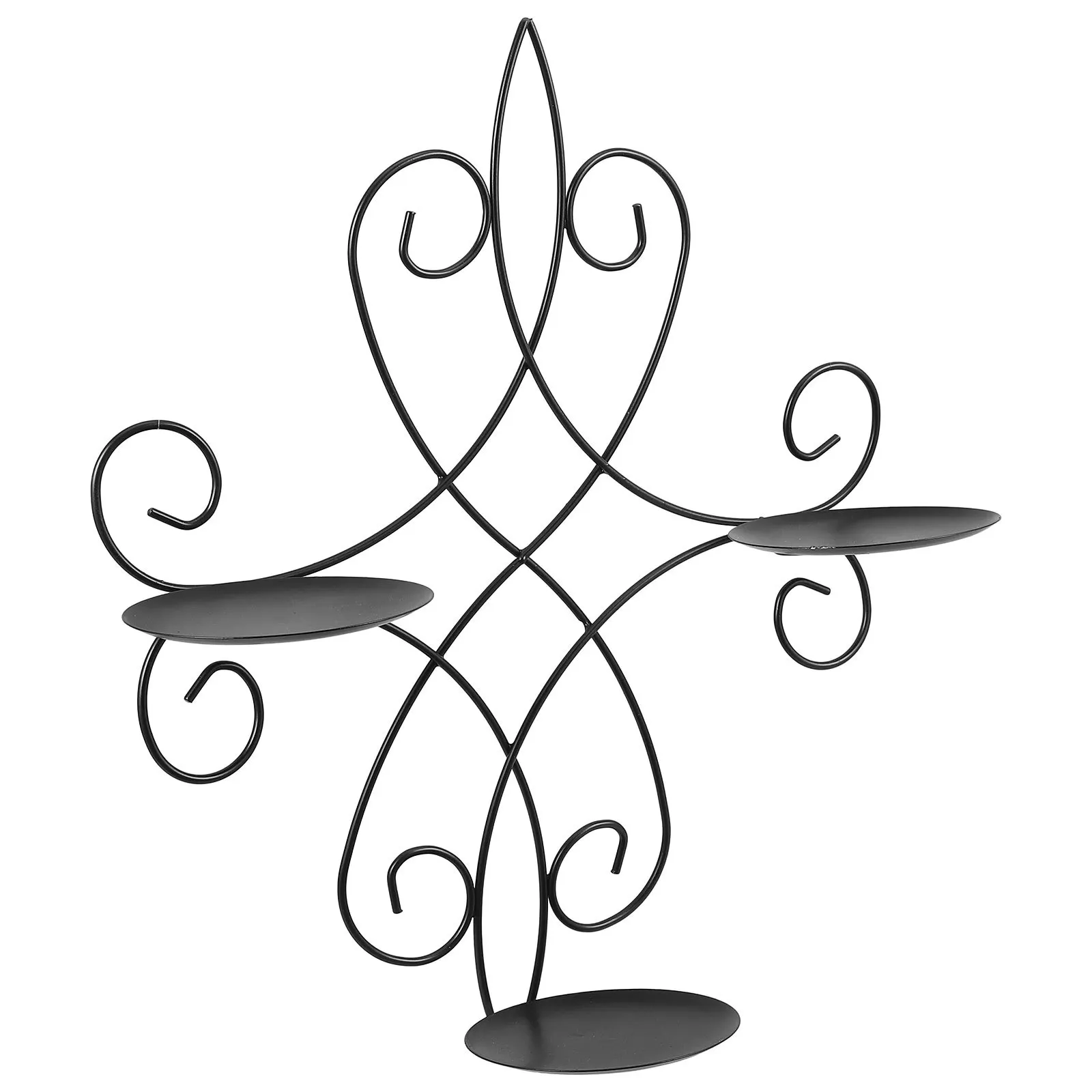 Wall Holder Hollow Design Vintage Metal Wall Hanging Candlestick For Home Office Party Decor Sconce
