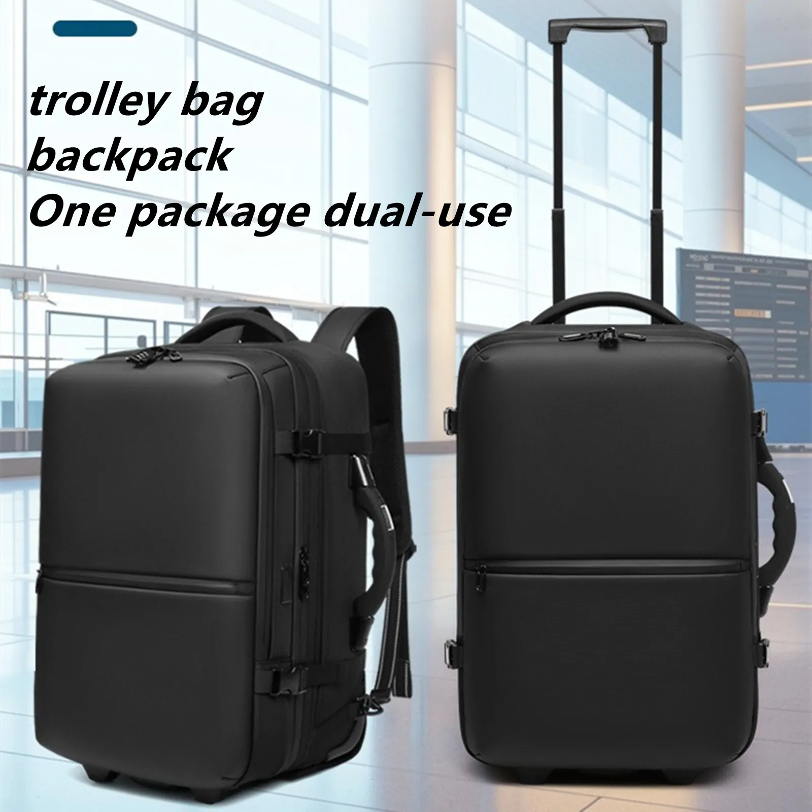 With Airbag Weighing Business Luggage Backpack Travel Suitcase Laptop Trolley Case Baggage Bag Password Lock Storage Box Handbag