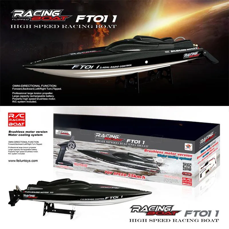 RC Speed Ship Model Electric Remote Control High Speed Racing Boat 65CM Racing Boat Model Toy Gift Finished Boat Model