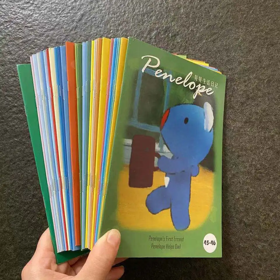 DIY Inglês Animação Lines for Children, DiFUYA Inglês Books, Penelope Life, 27 Livros, 54 artigos