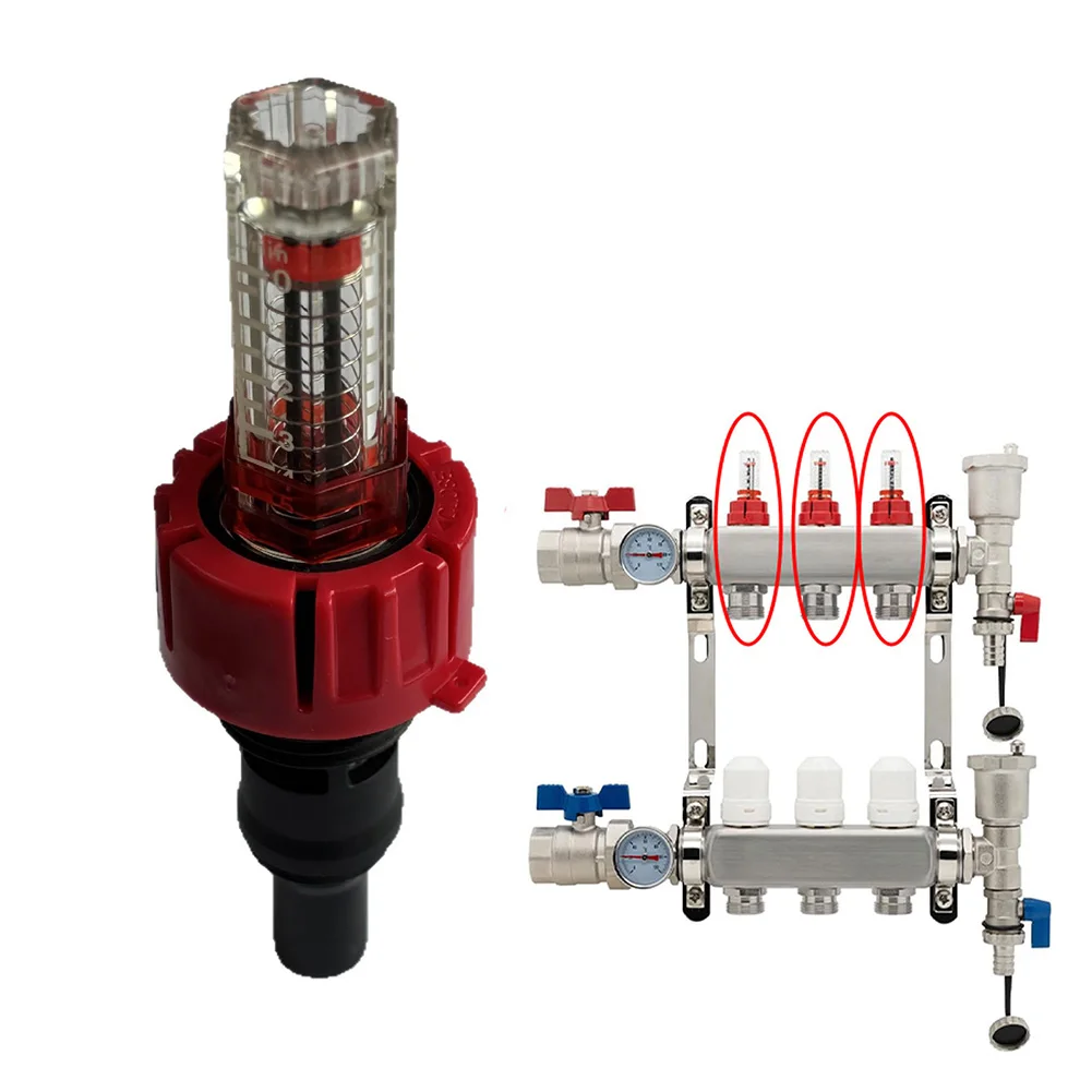 

Расходомер G1/2 для теплого пола с визуальной регулировкой потока для простой самостоятельной установки коллектора и балансировки