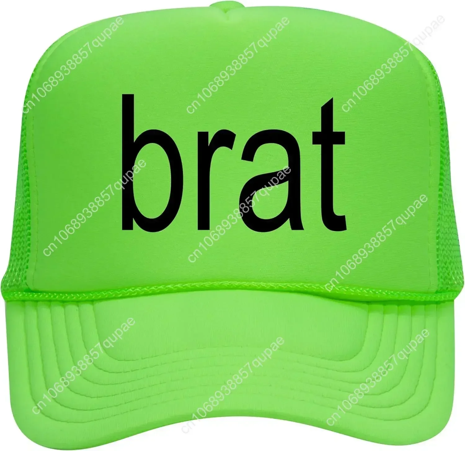 Brat Trucker Hat Summer Trendy Hats Vintage Cute Graphic Pop Girly Concert Festival Green Cap Premium Trucker Hat for Men Women