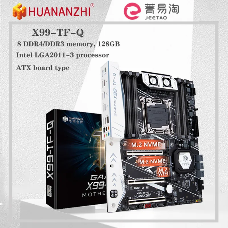 

HUANANZHI X99 TF Q LGA 2011-3 XEON X99 Motherboard ATX Intel XEON E5 LGA2011-3 All Series both DDR4 DDR3 RECC NON-ECC memory