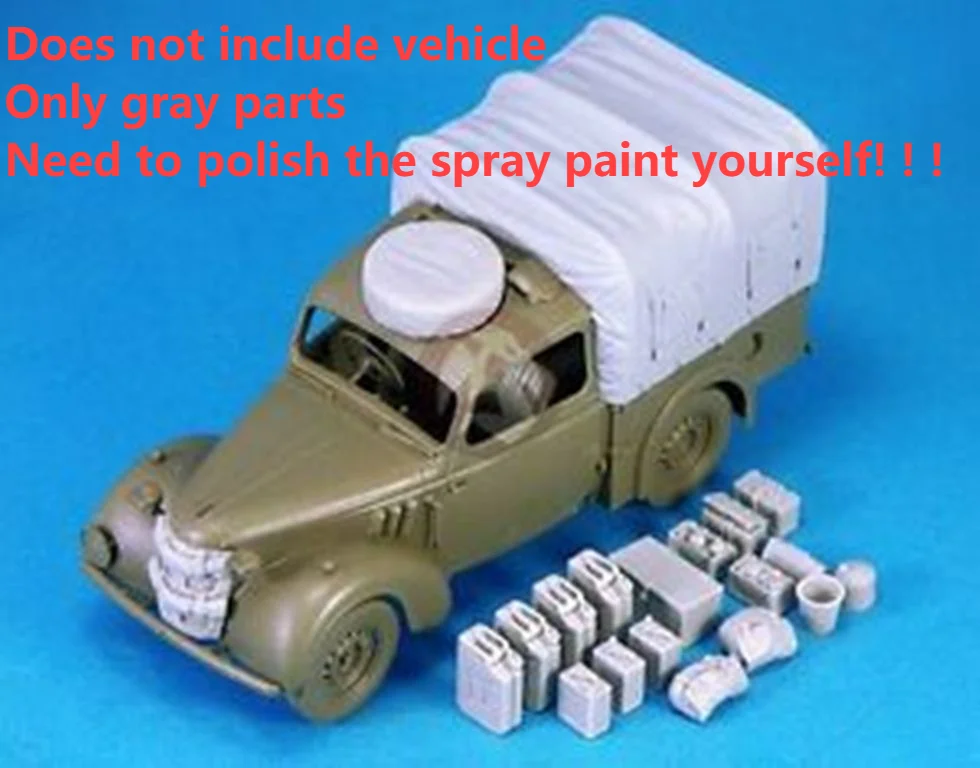 1:35 Scale Resin Die-casting Armored Vehicle Parts Modification Does Not Include Unpainted Car Models