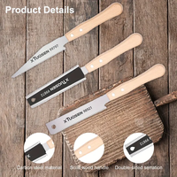 12-inch Japanese Style Handsaw Single/Double Sided Tooth Wooden Handle Handsaw Flexible Flush Cut Saw Woodworking Cutting Tools