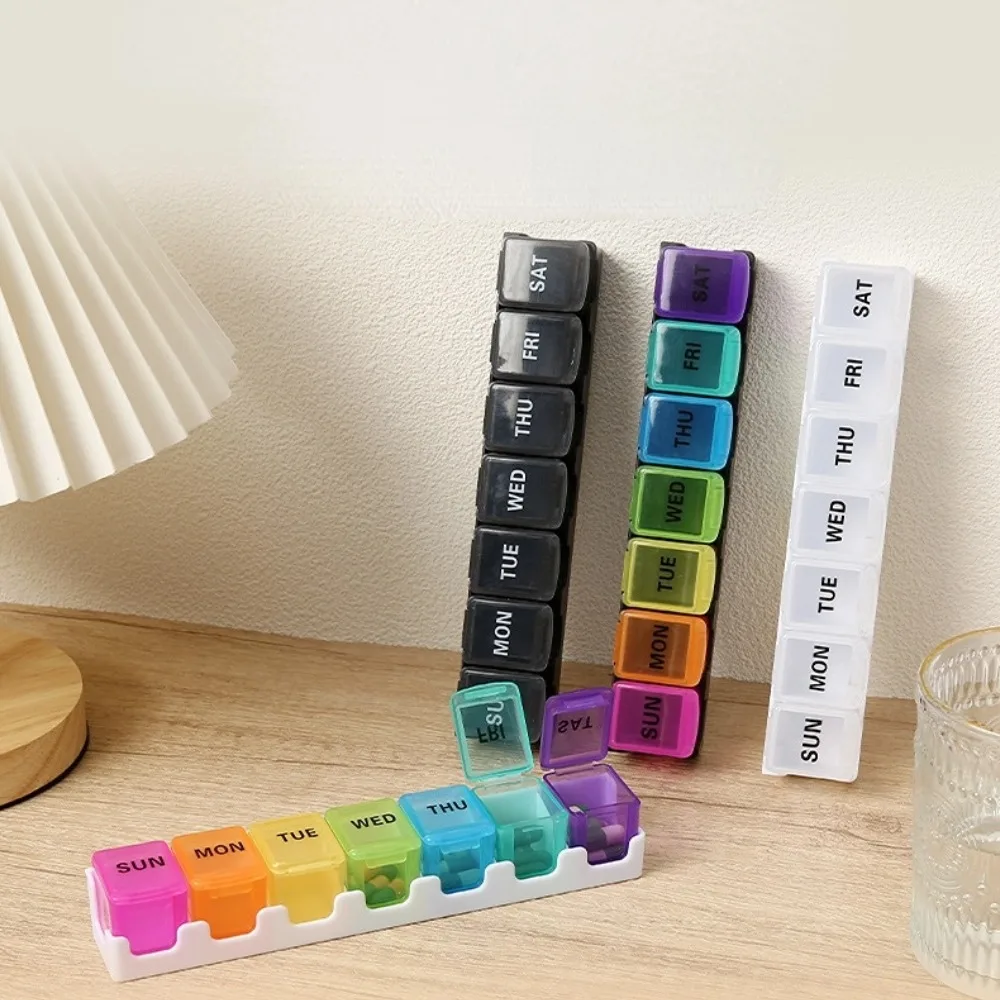 

Новая Горячая Новинка: Портативный Органайзер для Таблеток на 7 Дней (7 Отделений) – Контейнер для Витаминов, Лекарств, Рыбьего Жира