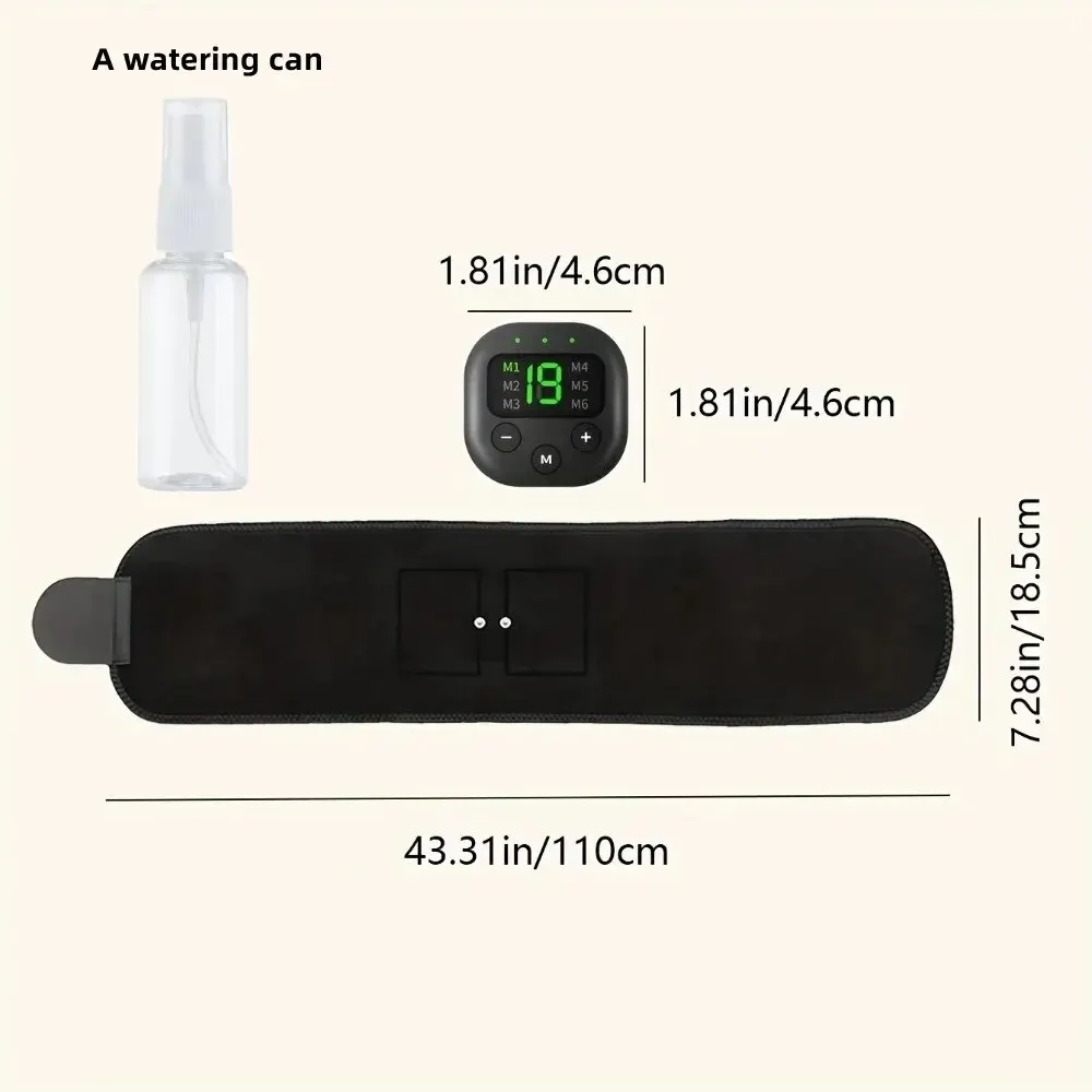 Hot-Selling Fat-Removing Belt With Smart Digital Display EMS Silicone Conductive Lazy Indoor Fitness Waist Massage Training