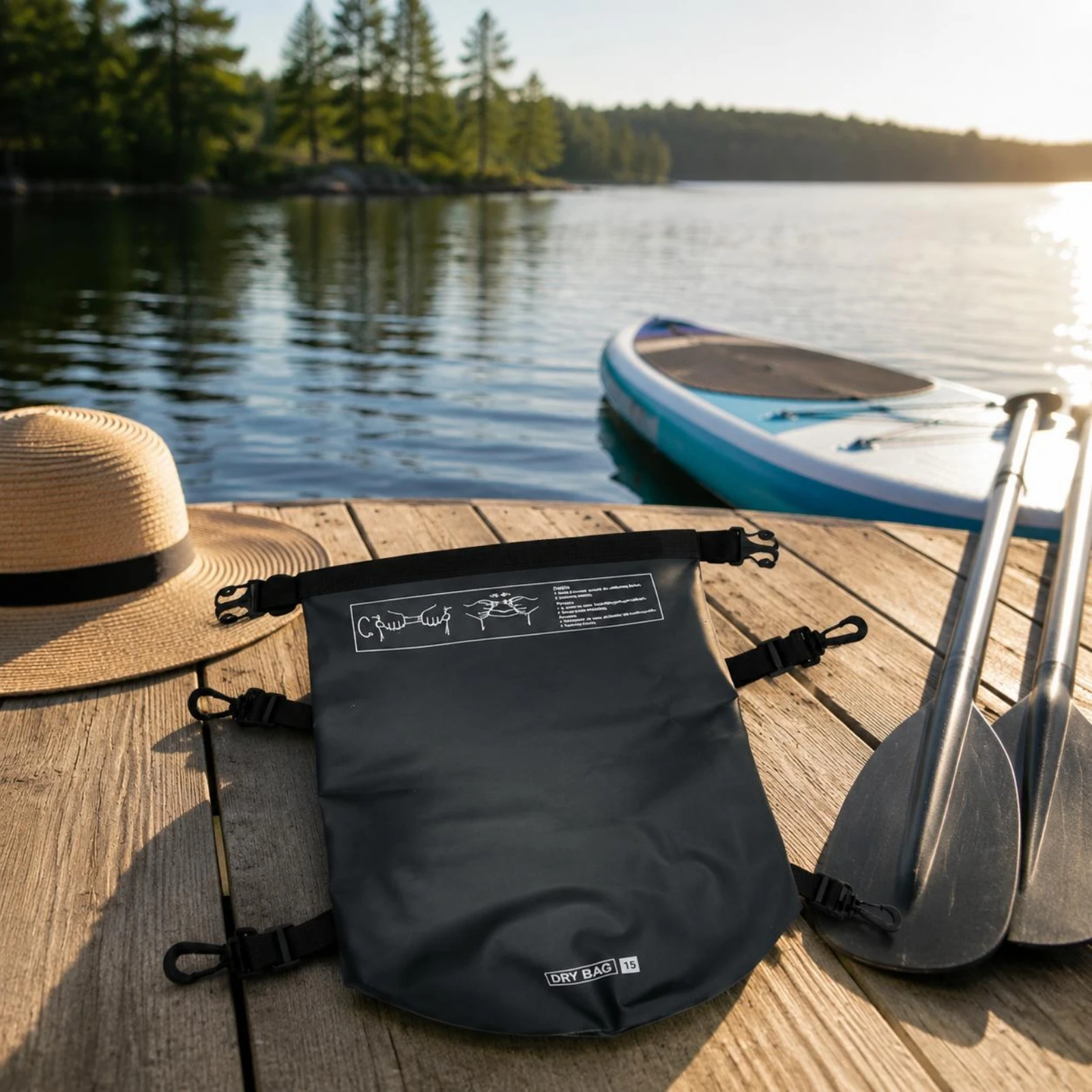 Waterproof Paddleboard Storage Bag Multi Functional Paddle Board Dry Bag Easy to Carry Puncture Proof for Ocean, Lake