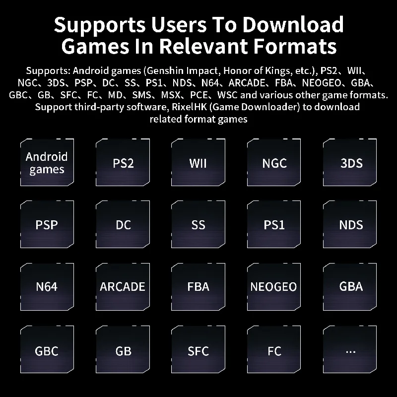 Anbernic RG476H ريترو وحدة تحكم بجهاز لعب محمول 4.7 بوصة تعمل باللمس أندرويد 13 AI 8G + 128GB تخزين لعبة فيديو وحدة التحكم PSP PS2 لعبة #5