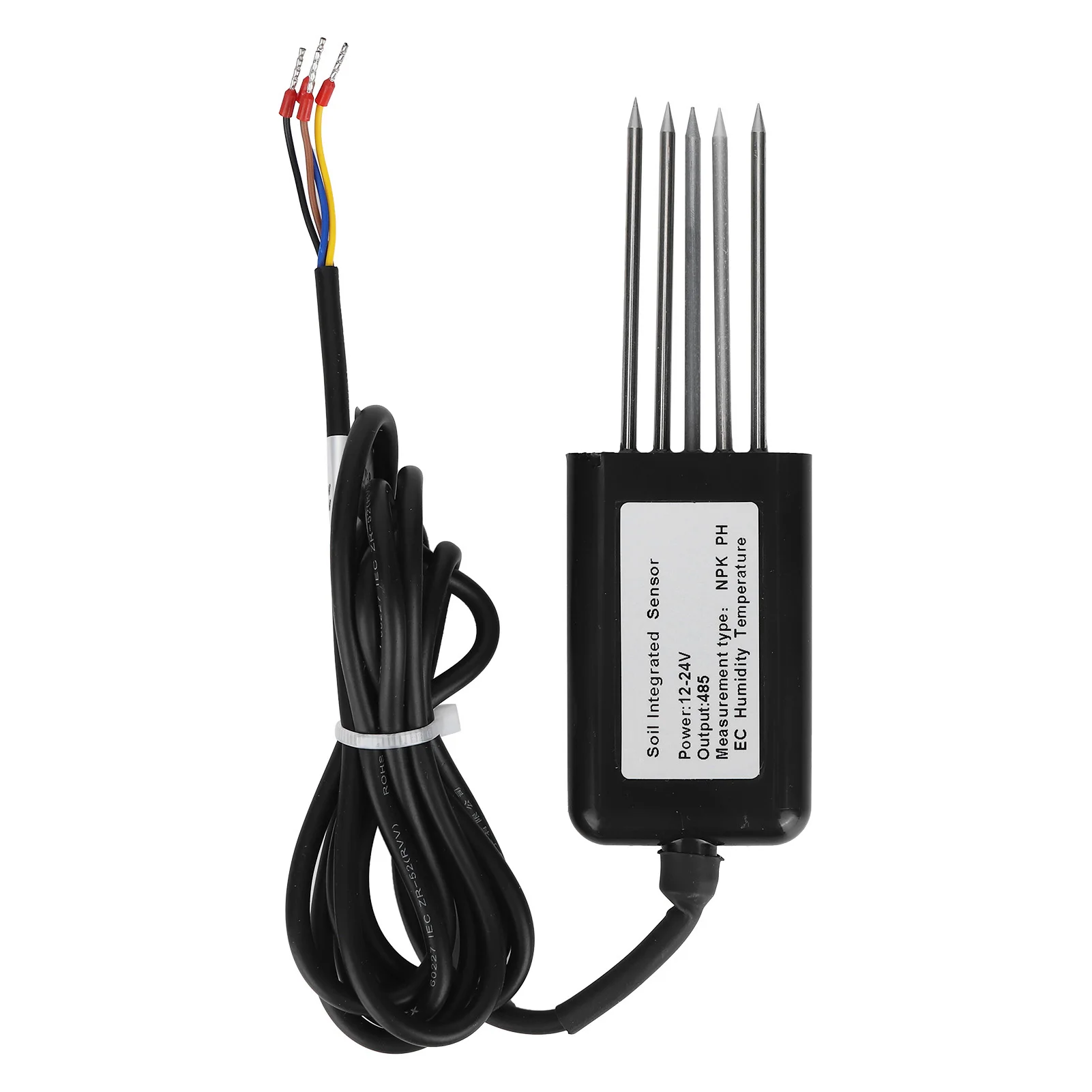 

RS485 Детектор pH почвы 5-контактный датчик температуры и влажности EC Быстрое реагирование Стабильный выходной детектор проводимости Оборудование