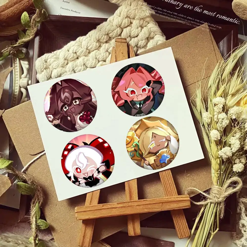 C-Cookie Run Kingdom Cover Brooches Funny Meme Badge Fashion Jewelry Gifts
