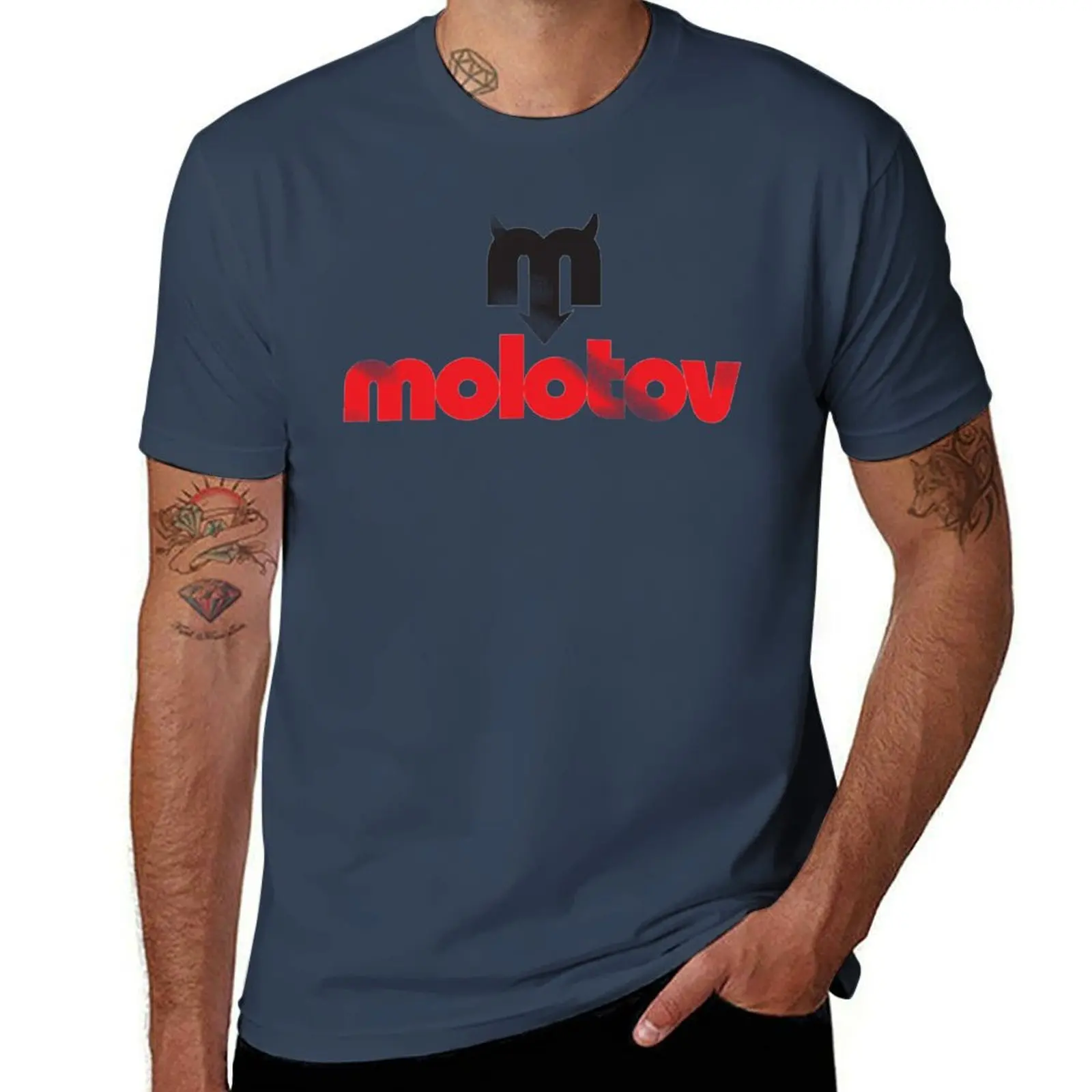 

Винтажная дизайнерская футболка Molotov Band, мужская футболка, мужские футболки высокого качества, роскошная брендовая мужская футболка, дизайнерская футболка