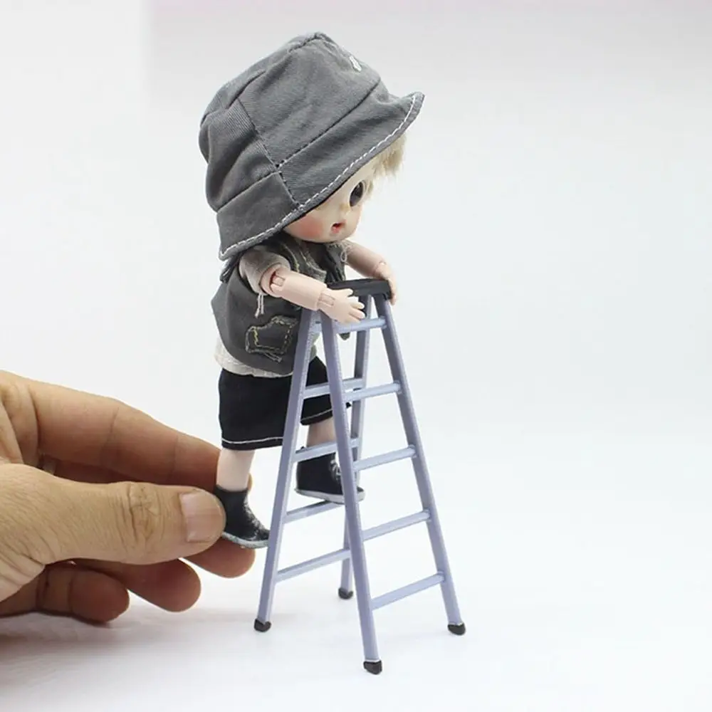 High Quality 1: 12 Miniature Figurines Models PLA Handmade Mini Ladders Food Toys Dollhouse Accessories