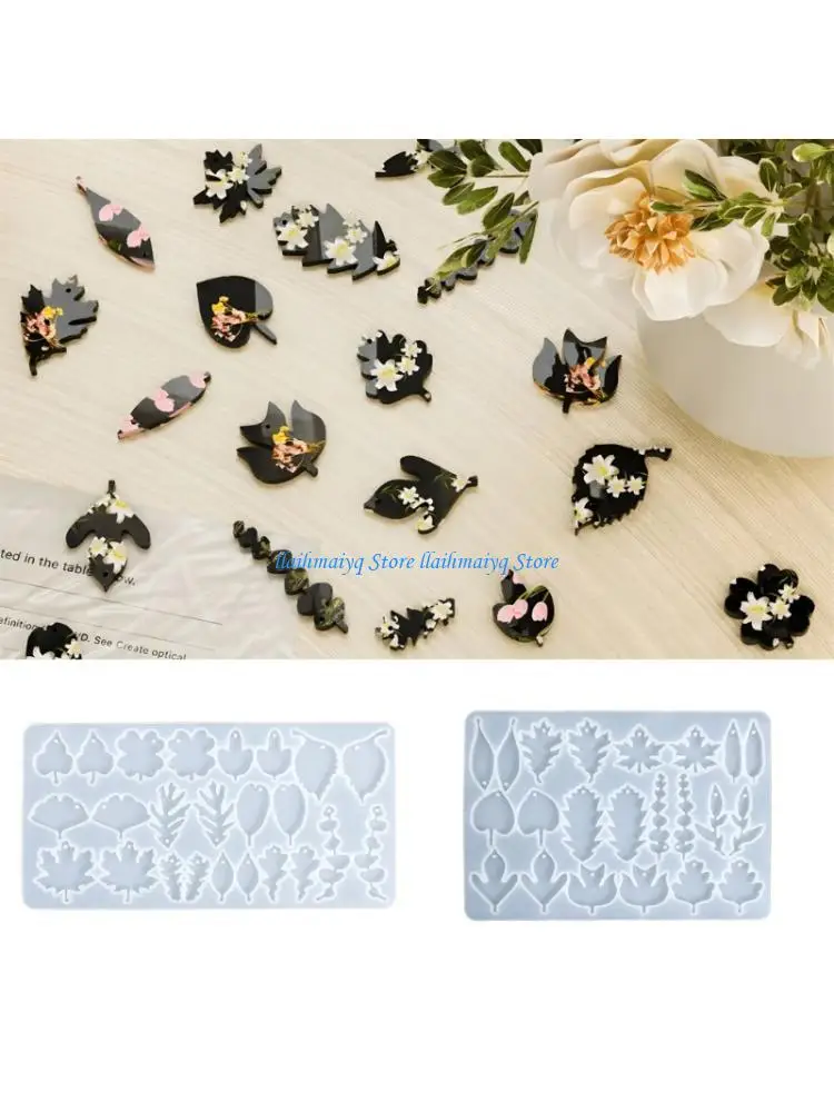 

573B Easy Release Silicone Crafting Mold Multiple Designs DIY Accessory Creation
