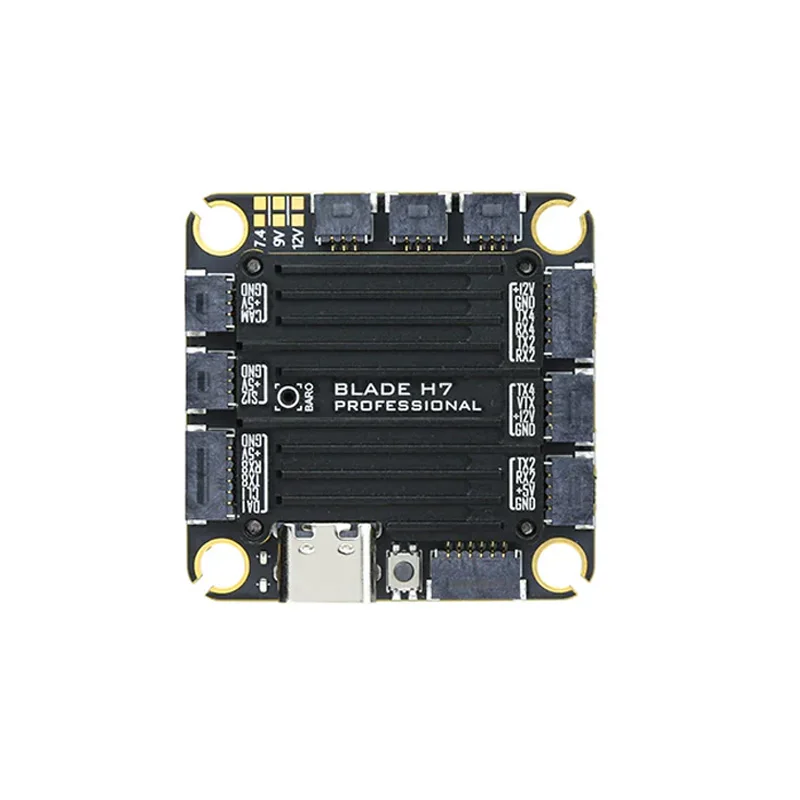 

Контроллер полета RUSH BLADE H7 PRO, алюминиевый корпус с ЧПУ, 4-12S, многоканальный BEC для RC FPV