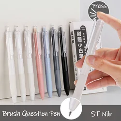 5PC ST Test Pen Quick-dry Gel Pen Signature Pen Press Ballpoint Pen 0.5mm Black Refill School Study Stationery Office Supplies